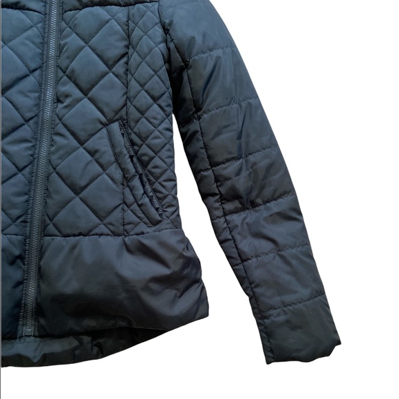 Xhilaration Black Hooded Puffer Jacket Zip Up Size Small (S/P) - Picture 5 of 6